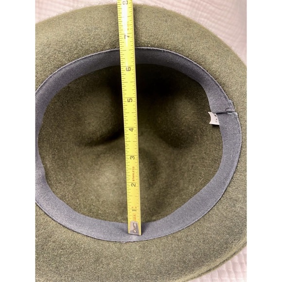 Vtg German Alpine Wool Hat Sz 57 (7 1/8) 8 Pins incl Hofbräuhaus + Feather Plume - Picture 6 of 16